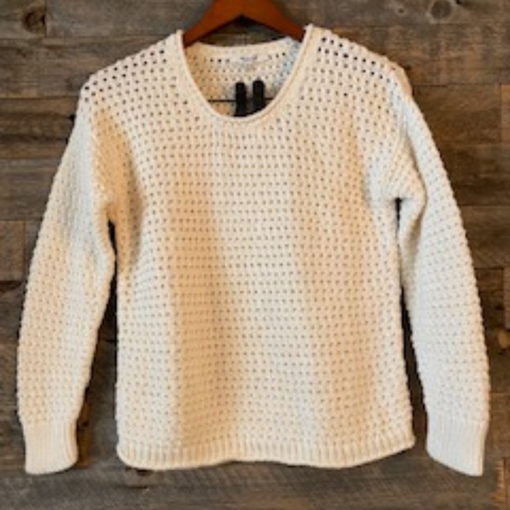 Madewell Open Stitch  Pullover Sweater.